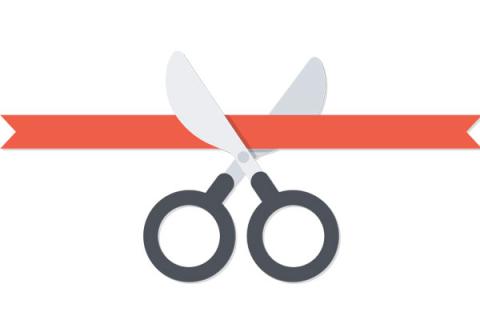 Ribbon cutting