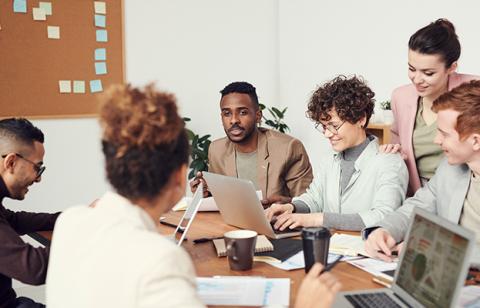 People in a meeting