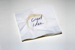 Great idea written on a napkin