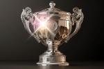 Shining silver trophy
